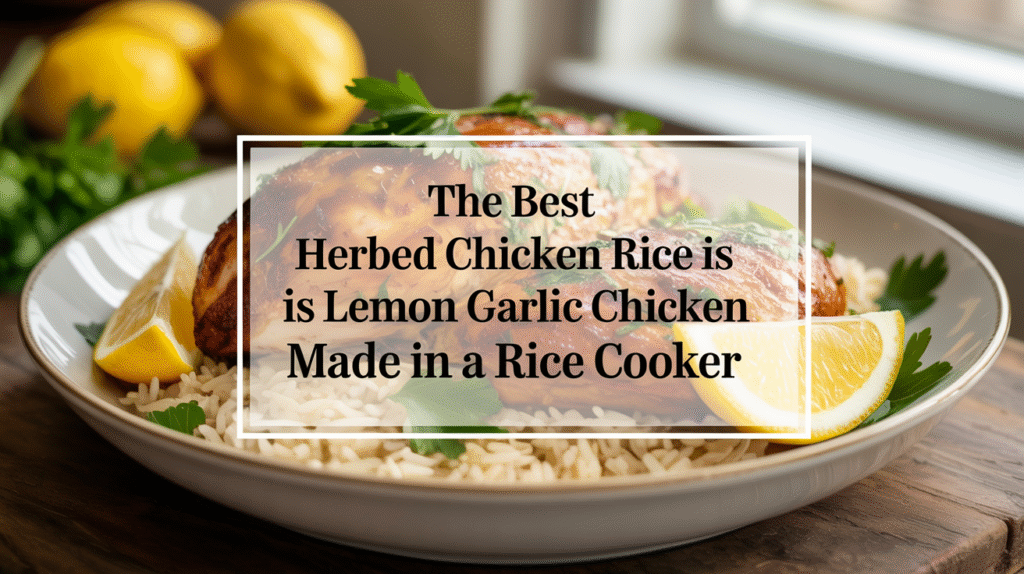 The Best Herbed Chicken Rice Is Lemon Garlic Chicken Made in a Rice Cooker