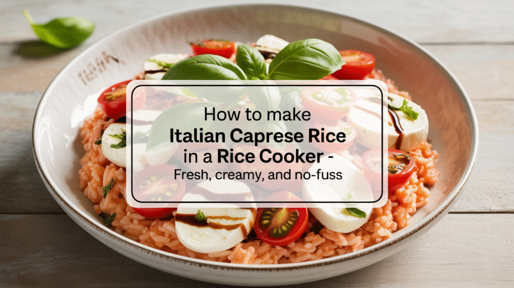 How to Make Italian Caprese Rice in a Rice Cooker - Fresh, Creamy, and No-Fuss