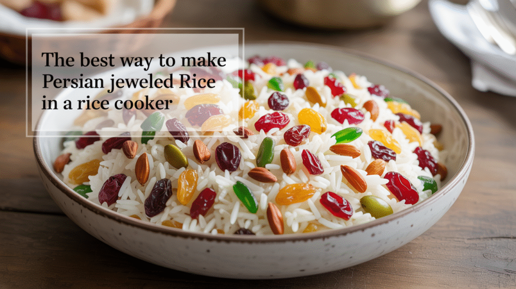 The Best Way to Make Persian Jeweled Rice in a Rice Cooker - Colorful, Fragrant, and Effortless