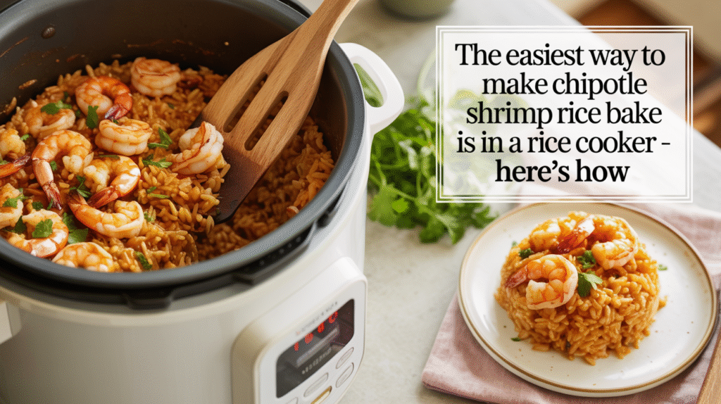 The Easiest Way to Make Chipotle Shrimp Rice Bake Is in a Rice Cooker - Here’s How