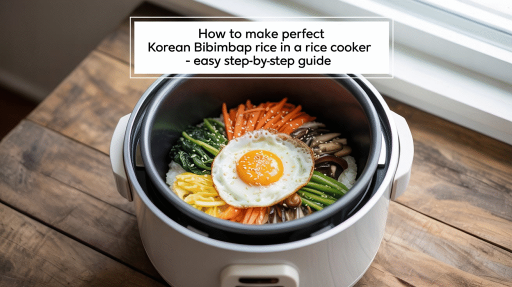 How to Make Perfect Korean Bibimbap Rice in a Rice Cooker - Easy Step-by-Step Guide
