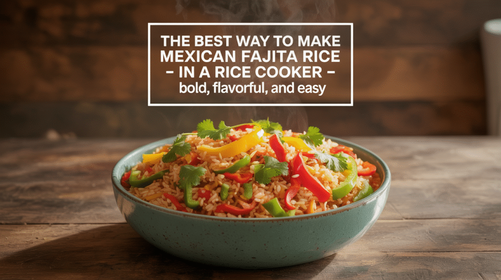 The Best Way to Make Mexican Fajita Rice in a Rice Cooker - Bold, Flavorful, and Easy