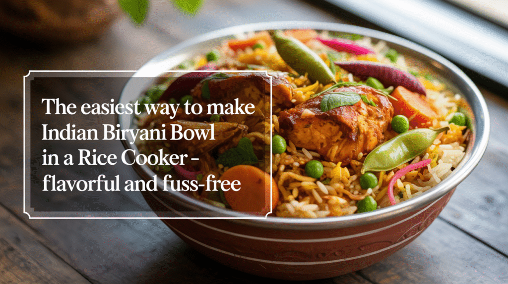 The Easiest Way to Make Indian Biryani Bowl in a Rice Cooker - Flavorful and Fuss-Free