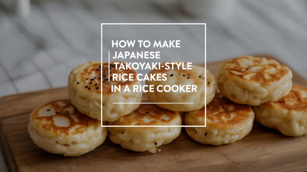 How to Make Japanese Takoyaki-Style Rice Cakes in a Rice Cooker - Crispy, Chewy, and Packed with Umami