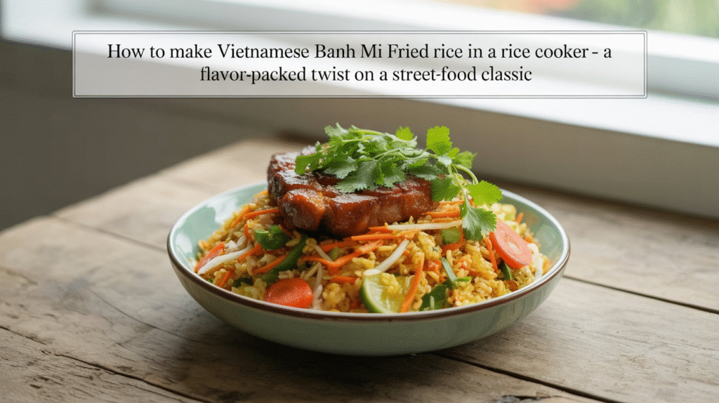 How to Make Vietnamese Banh Mi Fried Rice in a Rice Cooker - A Flavor-Packed Twist on a Street-Food Classic