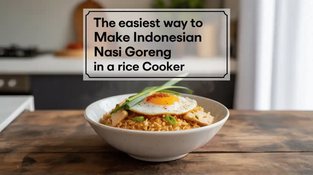 The Easiest Way to Make Indonesian Nasi Goreng in a Rice Cooker - Rich, Savory, and One-Pot Simple