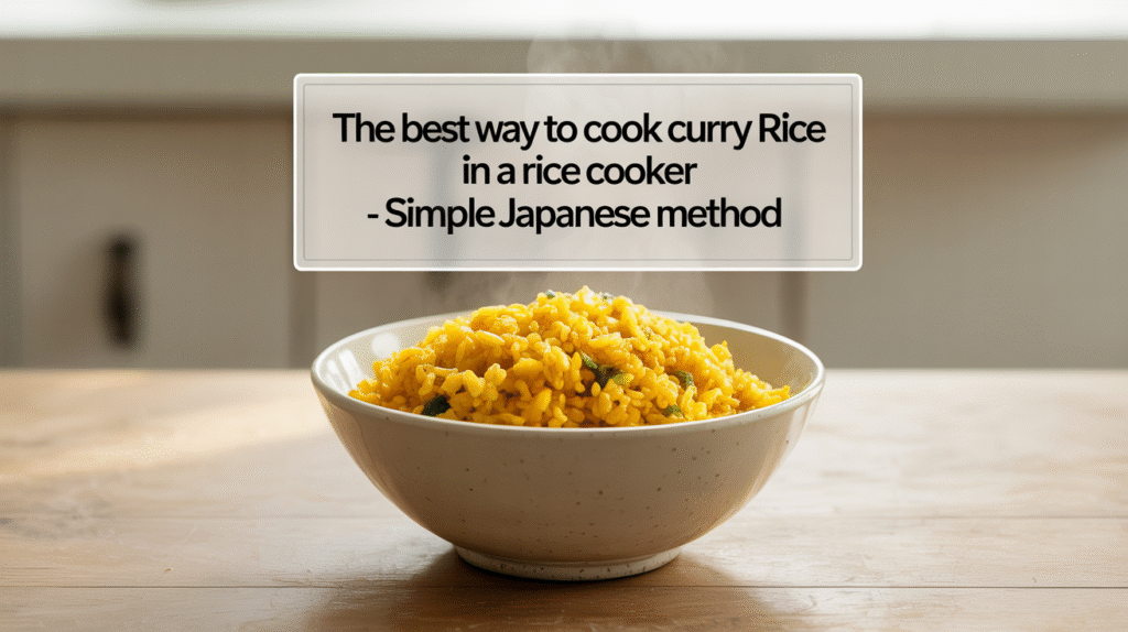 The Best Way to Cook Curry Rice in a Rice Cooker - Simple Japanese Method