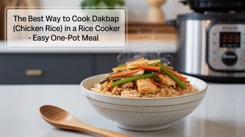 The Best Way to Cook Dakbap (Chicken Rice) in a Rice Cooker - Easy One‑Pot Meal