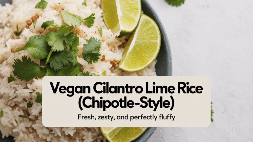 Vegan Cilantro Lime Rice (Chipotle-Style) - Fresh, Zesty, and Perfectly Fluffy