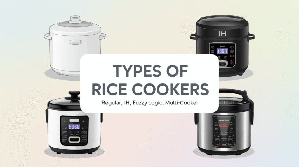 Types of Rice Cookers (Regular, IH, Fuzzy Logic, Multi-Cooker)