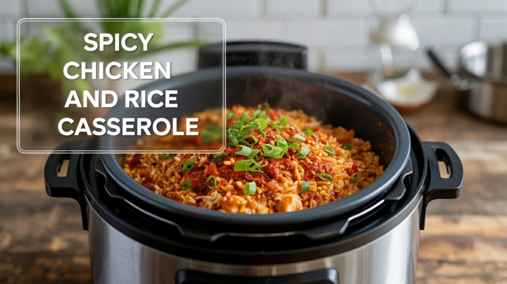 Spicy Chicken and Rice Casserole (Easy One-Pot Rice Cooker Recipe)