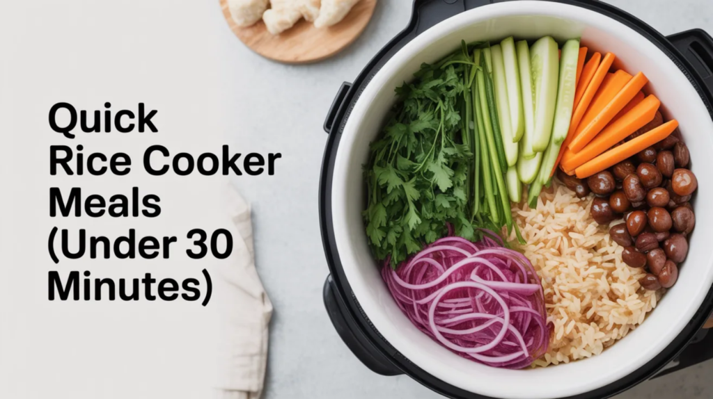 Quick Rice Cooker Meals (Under 30 Minutes)