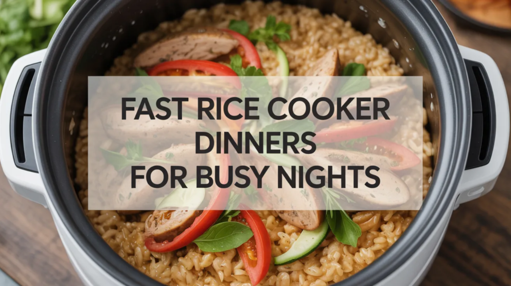 Fast Rice Cooker Dinners for Busy Nights